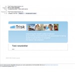 E-mail newsletter from Trisk